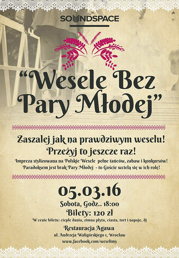 Plakat Wesela Bez Pary Młodej