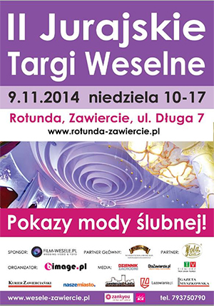 Plakat II Jurajskich Targów Weselnych